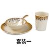 Conjunto de quatro peças para restaurante de hot pot comercial de hotel Restaurante Prato de tigela de restaurante Prato de plástico Conjunto de tigelas Louça de melamina