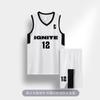 Conjunto de Uniforme de Baloncesto para Hombre, Personalizado para Estudiantes Universitarios, Uniformes de Equipo para Competición de Verano, Liga de Entrenamiento Deportivo, Playeras de Baloncesto Estilo Americano, Hecho a Medida
