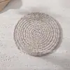 Manteles Tejidos de Cuerda de Algodón de Amazon para Uso en el Hogar, Manteles de Cuerda de Algodón, Posavasos, Tapetes para Cazuelas, En Stock, Tapetes Simples Aislantes de Calor