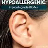 Aretes de Hueso para Oído Invisibles de Comercio Exterior Transfronterizo, Joyería de Piercing Personalizada para Estudiantes, Tachuelas Transparentes para Labio, Tachuelas para Lengua Alimentaria Antidescubrimiento al por Mayor