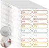 En stock, varios tipos de etiquetas para biberones, pegatinas impermeables para botellas, etiquetas de nombre escribibles para niños, pegatinas autoadhesivas para botellas con recubrimiento propio