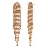 Pendientes de Pedrería de Nuevo Estilo Transfronterizos Europeos y Americanos 2026 con Colgantes Largos en Forma de Rama con Borlas, Pendientes Elegantes y Versátiles para Mujer