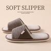 Pantuflas de Lino para Hombre 2025 Nuevo Verano Interior Hogar Suela Suave Antideslizante Transpirable Desodorante Pantuflas de Algodón y Lino para Hombre