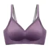 Roupa íntima feminina de alta popularidade transfronteiriça, com tiras de gel degradê, sem costura, para seios pequenos, push-up sem aro, sutiã esportivo macio de suporte, verão