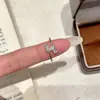 Anillo de cadena retorcida con lazo de circonita entrelazado, minimalista y delicado, para mujer, diseño único, versátil y ajustable