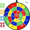 74cm Tabuleiro de Dardos Bola Pegajosa Infantil Brinquedo Jogo ao Ar Livre para Pais e Filhos Armazenamento Dobrável Alvo de Tecido para Lançar
