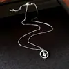 Collar de estrella redonda de circón, cadena para la clavícula de nicho de lujo ligero, elegante y versátil, joyería de moda de alta gama al por mayor
