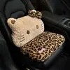 Cojines para asiento de coche personalizados por el fabricante, con lindos diseños de dibujos animados, materiales de felpa y un diseño integrado para uso invernal, incluyendo soporte lumbar