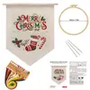 Novo kit de artesanato DIY com bordado original Picture de Natal pendurada Presente Mais vendido na Amazon Transfronteiriço Inglês