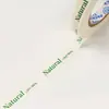 Fita Seladora de Papel Kraft de Alta Adesão e Sem Enrolamento para Embalagens para Viagem, Fita Seladora Longa Personalizada para Leite com Chá e Café para Viagem