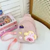 Bolsa Infantil Fofa Desenho Animado Pelúcia Porta-Moedas Meninas Lazer ao Ar Livre Transversal Tendência Bolsa de Peito Venda Direta da Fábrica