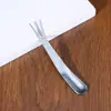 Garfo de Fruta de Titânio Puro Portátil de Uso Duplo para Acampamento, Colher de Sorvete Doméstica e ao Ar Livre, Garfo de Cristal de Titânio Fácil de Limpar, Tiras de Fruta Não Descartáveis