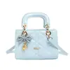 Bolso Cuadrado Pequeño con Puntada de Diamante para Mujer, Bolso de Mano de Lujo Ligero, Mini Bolso Versátil de Hombro y Cruzado Estilo Lady Dior, Bolso de Diseño de Nicho