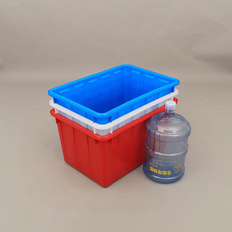 全新料塑胶中号水箱120L塑料pe箱蓝色加厚中号水