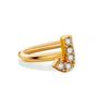 Brinco de Pressão Dourado em U Transfronteiriço 26 Letras Inglesas Diamante Simples Personalizado Moda Mini Clássico Brincos Perfurados