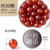 Cuentas Sueltas de Ágata Roja, Negra y Verde Natural, Accesorios Semiacabados para Pulsera de Cuentas Redondas DIY de Jade, Cuentas de Ágata