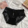 Atractivas y Seductivas* Nuevas Bragas de Encaje con Estampado de Leopardo para Mujer, Puro Deseo Huecas Transpirables Entrepierna de Algodón Puro Sexy Braguitas para Mujer