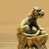 Bendición Propicia Creativa Fu Hu Mini Montículo de Piedra Manillar Pieza de Juego Adornos Decorativos de Escritorio Artesanía de Regalo