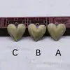 Joyería DIY Hecha a Mano Colgante Retro Collar Estilo Bosque Caja para Fotos Grabada en Forma de Corazón Francés Cobre Materiales Hechos a Mano B1023