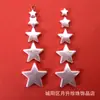 Estrella Blanca de Cinco Puntas Barroca Irregular Agujero Recto Perlas de Imitación Cuentas Estrella Plástico Cuentas Sueltas Accesorios para Joyería DIY