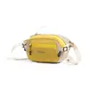 Bolsa de Cintura Leve Estilo Casal Masculino e Feminino para Exterior Moda Bolsas de Ombro Cruzado Bloco de Cores Estilo Montanha Portátil Casual Bolsa para Celular no Peito