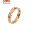Anillo Liso de Acero de Titanio para Hombres y Mujeres, Individual, Gama Alta, Estilo Fresco, Sencillo Elegante, Anillo Liso, Anillo para Dedo Índice, Anillo de Pareja