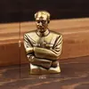 Novo Ornamento Retro de Latão para Mesa de Sala de Estar Busto de Zhou Enlai Ornamento Artesanal Estátua de Bronze para Mesa Grande Pessoa