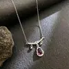 Collar de acero de titanio con cadena para clavícula femenina, imitación de calcedonia de hielo alta natural, Buda, accesorios de regalo de cumpleaños avanzados, venta al por mayor en vivo