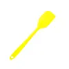 Espátula de silicona de color integrado de tamaño pequeño de grado alimenticio para crema de pastel, cuchillo mezclador, herramientas para hornear en la cocina