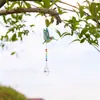 5D5D1pc pintura de piedra con diamante para capturar patrón de pájaro de paisaje manualidades de campanilla de viento DIY, diamante acrílico de doble cara