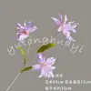 Buquê de Flores Artificiais Roxas Cena de Casamento Rosa Borboleta Orquídea Floral DIY Materiais Arranjo Adereços