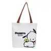 Bolsa de Lona para Mujer, Bolso de Hombro de Dibujos Animados Estilo Ins, Gran Capacidad para Llevar Libros, Bolso Tote Moderno y Versátil