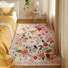 Alfombra de cocina de terciopelo de cristal antideslizante con diseño floral alfombra absorbente alfombra de entrada decoración marroquí bohemia envejecida