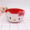Niños y estudiantes lindos vajilla corazón de niña Kitty tazón para sopa vajilla para comida complementaria melamina grado alimenticio forma de caricatura Tazón