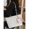 Bolso de Mujer de Gran Capacidad con Nuevo Patrón de Diamantes de Moda, Nuevo Bolso de Hombro Versátil para el Trabajo, Bolso de Mano Tote para Ir al Trabajo