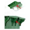 Contenedor de Basura Sanitario Fujian de 240L con Ruedas y Tapa, Contenedor Montado en Remolque para Administración de Propiedades, Contenedor de Pedal de Plástico para Exteriores para Uso al Aire Libre