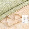Tejido de lino acanalado con diseño de copo de nieve 2*2, tejido acanalado jacquard hueco de poliéster de 160g, tejido de punto de protección solar para capa base