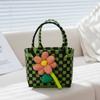 Regalo al por mayor para el Día del Niño Bolsas Pequeñas, Bolsas Tejidas Coloridas, Cestas de Mano, Souvenirs de Dibujos Animados DIY, Transfronterizo