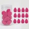 12 Esponjas de Maquillaje Mini Enlatadas Que No Absorben el Polvo y No se Atascan, Aptas para Uso Seco y Húmedo, Brocha para Base, Corrector, En Stock