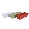 Maceta rectangular de plástico para balcón, maceta para cultivo de flores, fresas, verduras de hoja verde, maceta larga, maceta gruesa Hollon.