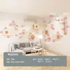 Árbol para Gatos de Pared DIY Marco de Escalada para Gatos Montado en Pared Rascador para Gatos Montado en Pared Plataforma de Salto para Gatos Estante para Gatos de Madera Maciza Cama para Gatos Integrada
