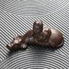 Pet de Chá de Areia Roxa Gado Virar Gan Kun Brincadeira de Chá Sapo Dourado da Sorte Enfeites Escultura Artesanal de Boutique Bandeja de Chá Acessórios de Chá Podem Ser Elogiados