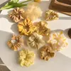 Acessórios de Cabelo Primavera e Verão Estilo Coreano Ins Ornamentos Simples de Cabelo Coloridos Elásticos de Cabelo Pig Intestine Coloridos Flores de Cabelo para Mulheres Scrunchies Grandes Faixas de Cabelo