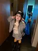 Winnie Fruit 2026 Otoño Nueva Ropa Infantil Niñas Estilo Coreano Gato de Dibujos Animados Estampado Chaqueta + Conjunto de Falda