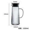 Kaikyo Cristal Transparente Hervidor de Agua Fría para Beber Agua Versión de Lujo Ligero Simple Moderno Hervidor de Agua Tetera