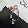 Pingente de cogumelo com esmalte estilo Ins corrente para celular osso de cobra chaveiro de strass novo criativo pingente para bolsa