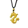 Fábrica Vendas diretas Dragon Year auspicioso retro estilo chinês Vietnã areia ouro dragão pingente Zodiac cobre banhado a ouro pingente dragão