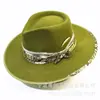 Tendencia de personalidad de la moda europea y americana transfronteriza sombrero de fieltro diseño original sombrero fedora temperamento británico sombrero de lana outlet de fábrica