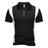 2026 Camisa Polo de Verano Nueva para Hombre de Comercio Exterior Transfronterizo con Bloques de Color de Manga Corta, Talla Grande, Camisa Deportiva Casual a la Moda
