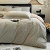 Algodón Cepillado Bordado Juego de Cuatro Piezas Estilo Mariposa Engrosado Ropa de Cama Sábanas Funda de Edredón Otoño e Invierno Cálido Juego para Dormitorio